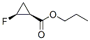 Cyclopropanecarboxylic acid, 2-fluoro-, propyl ester, (1S,2S)- (9CI) 化学構造式