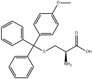 CYSTEINE(4-METHOXYTRITYL)-OH, 177582-20-6, 结构式