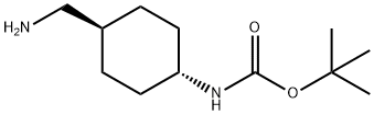 tert-Butyl (trans-4-aminomethylcyclohexyl)carbamate Structure