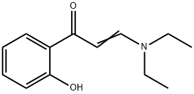 β-(ジエチルアミノ)-2'-ヒドロキシアクリロフェノン 化学構造式
