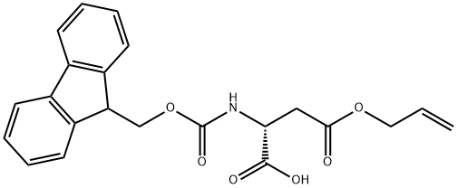 N-FMOC-O-甲醛基-D-天冬氨酸 结构式