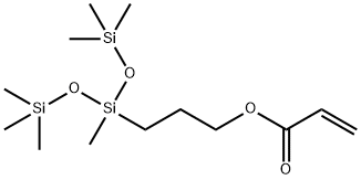 (3-ACRYLOXYPROPYL)METHYLBIS(TRIMETHYLSILOXY)SILANE 化学構造式