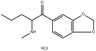 2-(MethylaMino)-3',4'-(Methylenedioxy)valerophenone Hydrochloride Struktur