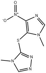 4-METHYL-3-[(1-METHYL-4-NITRO-1H-IMIDAZOL-5-YL)THIO]-4H-1,2,4-TRIAZOLE Structure