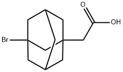 3-Bromo-1-adamantaneacetic acid Struktur