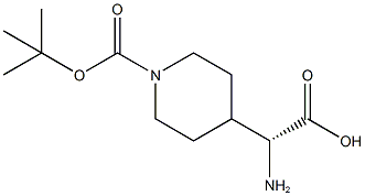 (R)-1-BOC-4-(AMINOCARBOXYMETHYL)PIPERIDINE Struktur