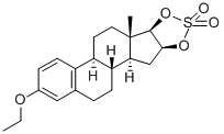 3-METHOXYMETHYL-16ALPHA,17BETA-EPIESTRIOL-O-CYCLIC SULFONE 化学構造式