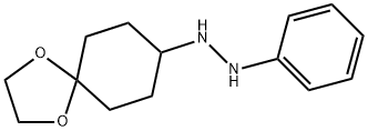 N-((4-亚乙基二氧)环己基)-N'-苯肼 结构式