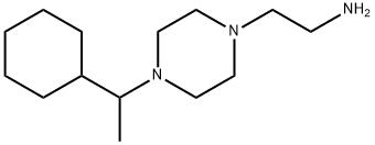 1-(2-(1-CYCLOHEXYLETHYL)AMINOETHYL)PIPERAZINE Structure