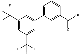 3',5'-DI-(TRIFLUOROMETHYL)-BIPHENYL-3-CARBOXYLIC ACID Structure