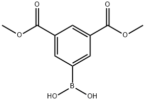 3,5-ビス(メトキシカルボニル)フェニルボロン酸 化学構造式