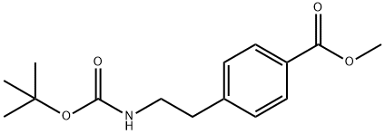 Benzoic acid, 4-[2-[[(1,1-diMethylethoxy)carbonyl]aMino]ethyl]-, Methyl ester Struktur