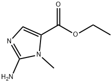 2-アミノ-3-メチル-3H-イミダゾール-4-カルボン酸エチル 化学構造式