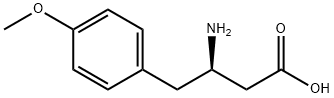 (R)-3-アミノ-4-(4-メトキシフェニル)酪酸 化学構造式