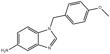 1-(4-METHOXY-BENZYL)-1H-BENZOIMIDAZOL-5-YLAMINE TRIHYDROCHLORIDE Structure