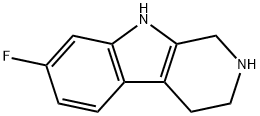 7-Fluoro-2,3,4,9-tetrahydro-1H-beta-carboline Structure