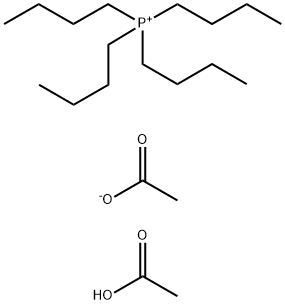 Tetrabutylphosphonium acetate acetic acid salt Struktur
