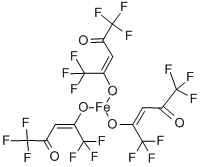 トリス(ヘキサフルオロアセチルアセトナト)鉄(ＩＩＩ) 化学構造式