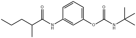 N-[3-(N-tert-Butylcarbamoyloxy)phenyl]-2-methylvaleramide Structure