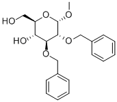メチル2,3-ジ-O-ベンジル-Α-D-グルコピラノシド 化学構造式
