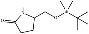 5-((tert-butyldiMethylsilyloxy)Methyl)pyrrolidin-2-one Struktur