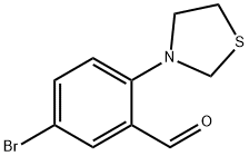 5-Bromo-2-(thiazolidin-3-yl)benzaldehyde Structure