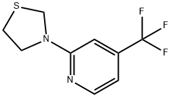 3-(4-(Trifluoromethyl)pyridin-2-yl)thiazolidine Structure