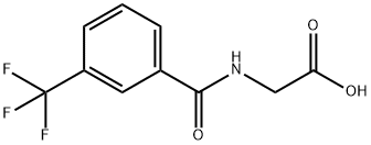 2-[3-(Trifluoromethyl)benzoyl]aminoacetic acid Struktur
