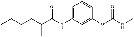 N-Methylcarbamic acid 3-[(2-methylhexanoyl)amino]phenyl ester Struktur