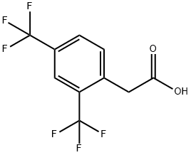 2,4-BIS(TRIFLUOROMETHYL)PHENYLACETIC ACID Struktur