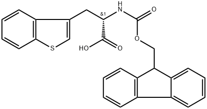 FMOC-Β-(3-ベンゾチエニル)-L-アラニン 化学構造式