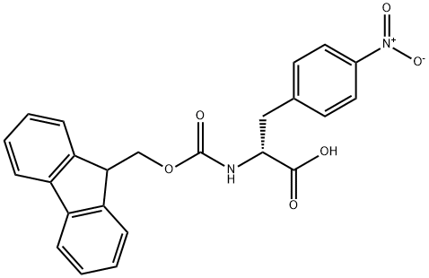FMOC-D-4-硝基苯丙氨酸, 177966-63-1, 结构式