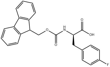 FMOC-D-4-氟苯丙氨酸, 177966-64-2, 结构式