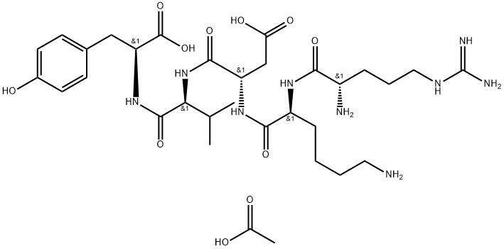 胸腺五肽乙酸盐, 177966-81-3, 结构式