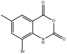 8-bromo-6-methyl-1H-3,1-benzoxazine-2,4-dione 化学構造式