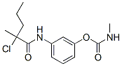 2-Chloro-N-[3-(N-methylcarbamoyloxy)phenyl]-2-methylvaleramide Structure