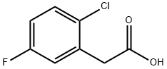 2-CHLORO-5-FLUOROPHENYLACETIC ACID Struktur