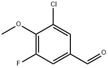 3-氯-5-氟-4-甲氧苯甲醛, 177994-49-9, 结构式