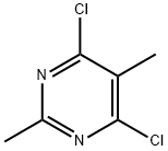 4,6-ジクロロ-2,5-ジメチルピリミジン 化学構造式