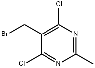 Pyrimidine, 5-(bromomethyl)-4,6-dichloro-2-methyl- Structure