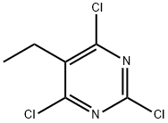 Pyrimidine, 2,4,6-trichloro-5-ethyl- Structure