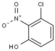 3-クロロ-2-ニトロフェノール 化学構造式