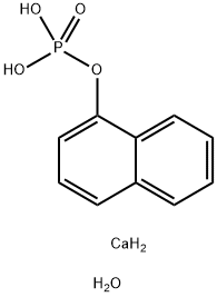 1-NAPHTHYL PHOSPHATE CALCIUM SALT TRIHYDRATE 化学構造式