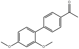 1-(2`,4`-Dimethoxy-biphenyl-4-yl)ethanone Struktur
