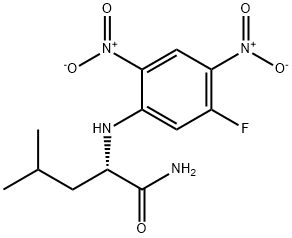 NALPHA-(5-FLUORO-2,4-DINITROPHENYL)-L-LEUCINAMIDE Structure