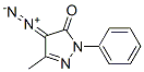 1-Phenyl-3-methyl-4-diazo-1H-pyrazole-5(4H)-one Struktur