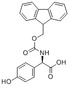 FMOC-D-4-羟基苯甘氨酸 结构式