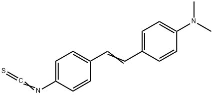 4-[2-(4-イソチオシアナトフェニル)エテニル]-N,N-ジメチルベンゼンアミン 化学構造式