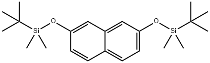2,7-ビス(TERT-ブチルジメチルシラニルオキシ)ナフタレン 化学構造式