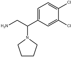 2-(3,4-dichlorophenyl)-2-pyrrolidin-1-ylethanamine Structure